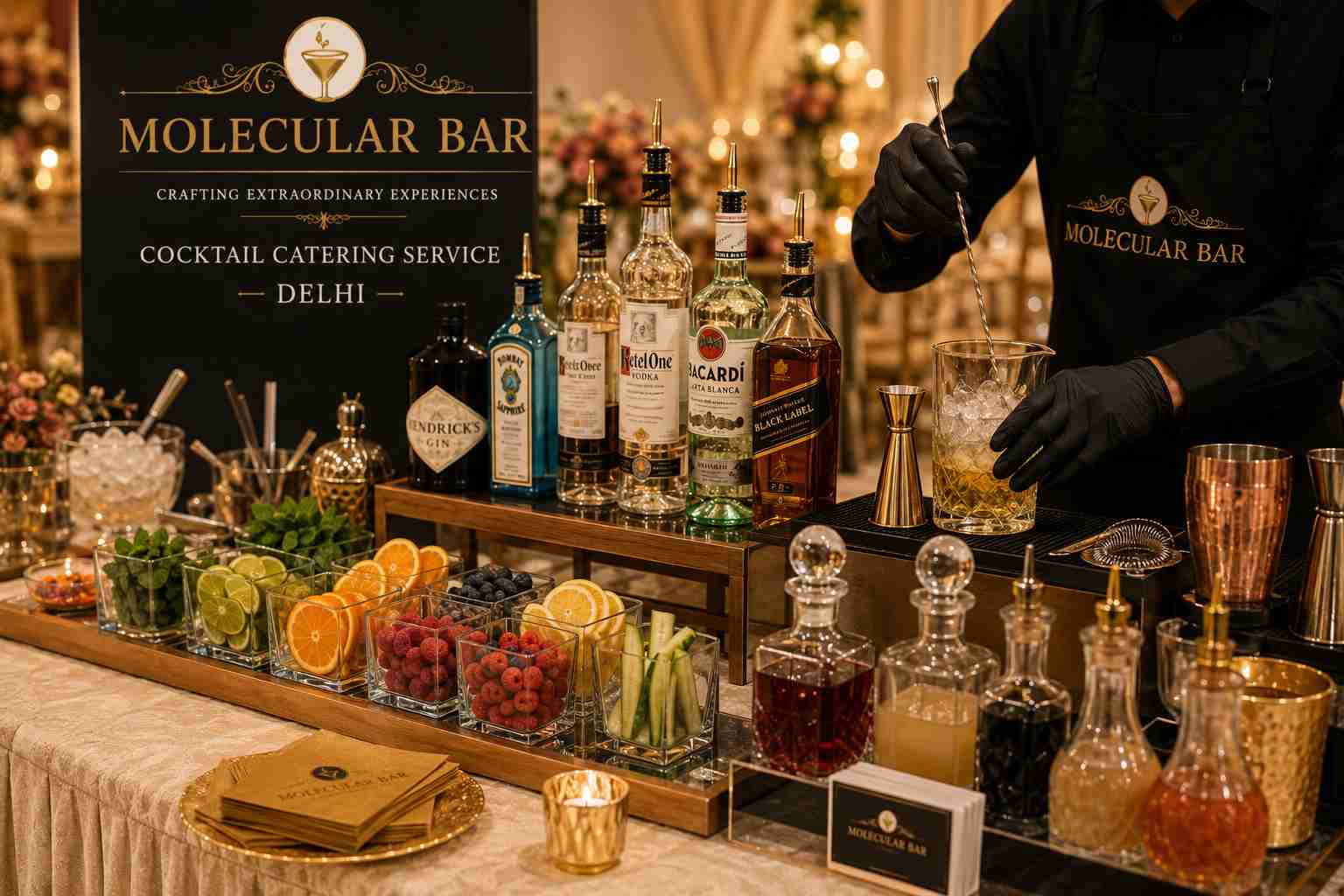 cocktail service at party delhi