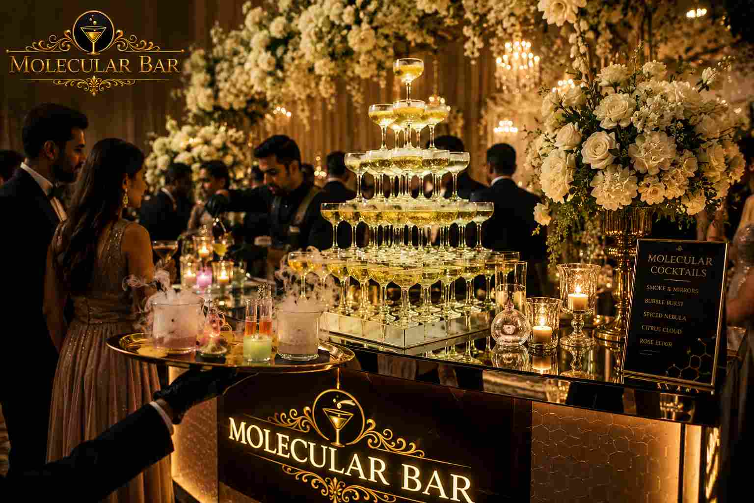 reception bar setup delhi