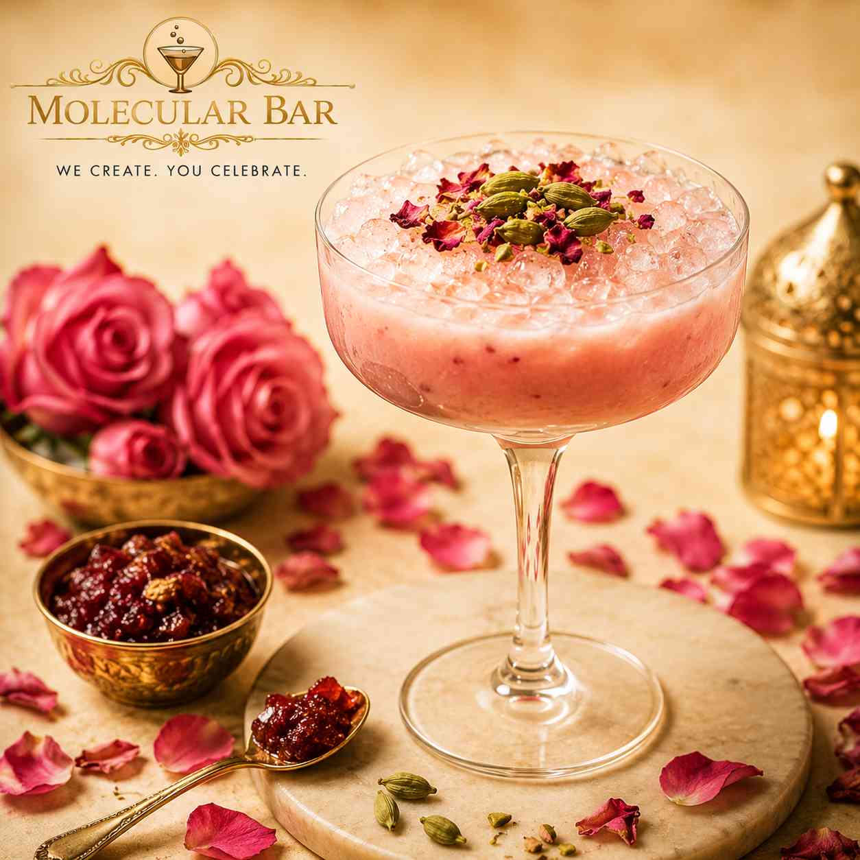 rose gulkand mocktail delhi